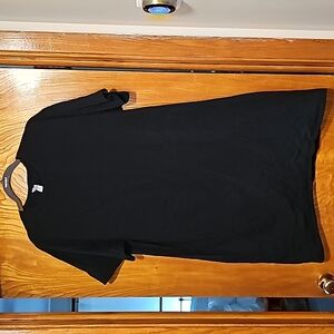 Hanes tshirt nightgown black